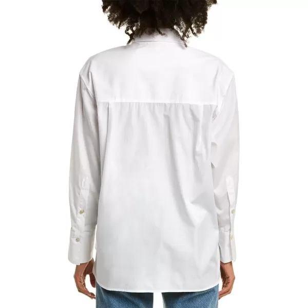 Vince Womens Oversized LS ShirtOptic White