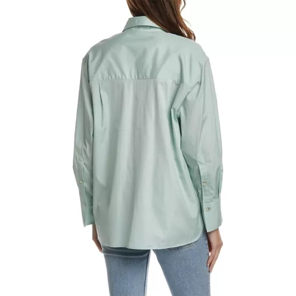 Vince Womens Oversized Long Sleeve ShirtDew