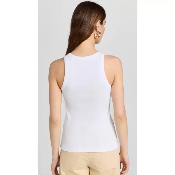 Vince Womens Scoop Neck TankOptic White