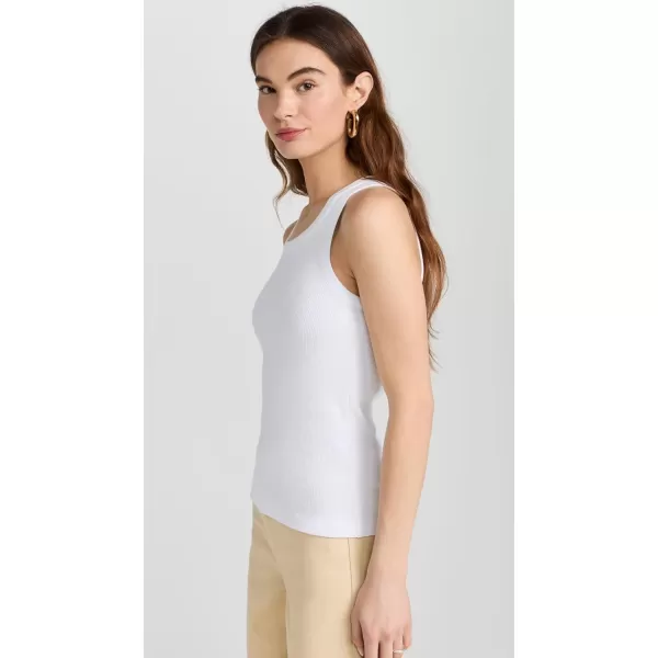 Vince Womens Scoop Neck TankOptic White