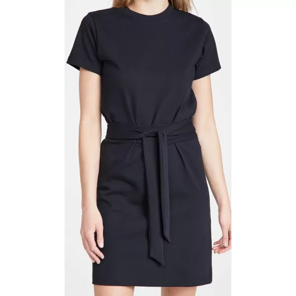 Vince Womens Short Sleeve Dress with Tie WaistCoastal