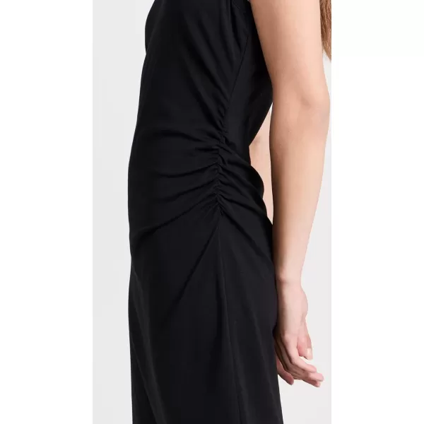 Vince Womens Side Drape Tank DressBlack