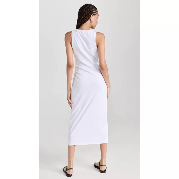 Vince Womens Side Drape Tank DressOptic White