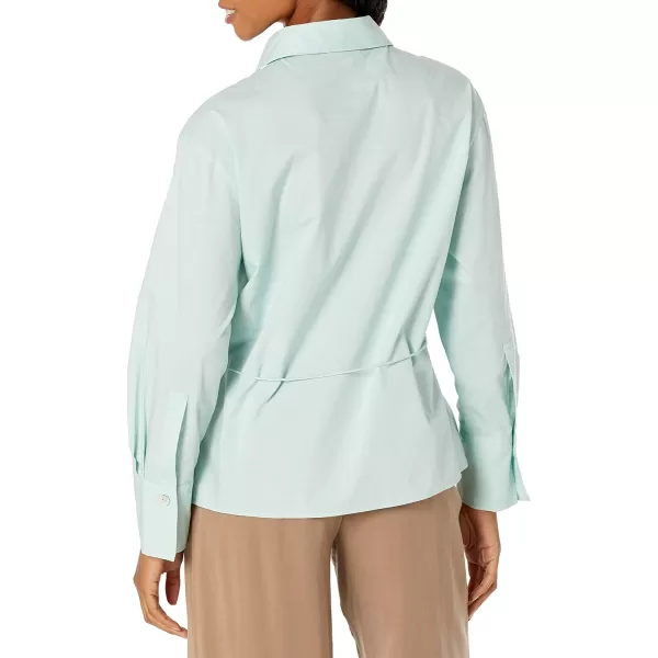 Vince Womens Tie Bk LS ShirtPale Mineral