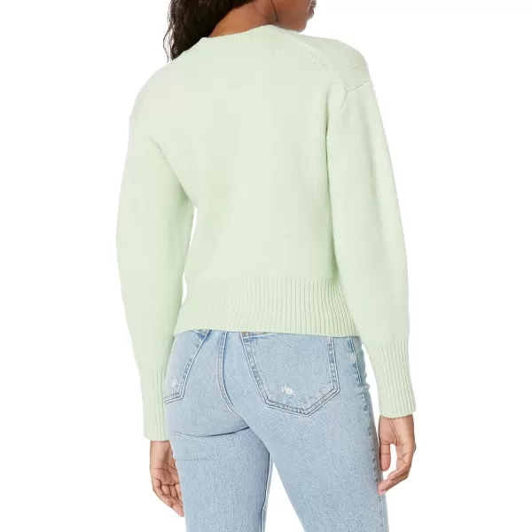 Vince Womens Wide Sleeve Crew Neck SweaterVerdite