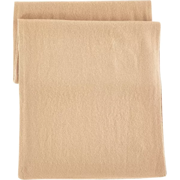 Vince womens Boiled Cashmere Clean Edge Knit ScarfCamel