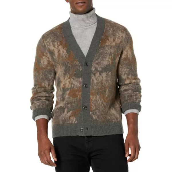 Vince Mens Abstract Floral CardiganVince Mens Abstract Floral Cardigan