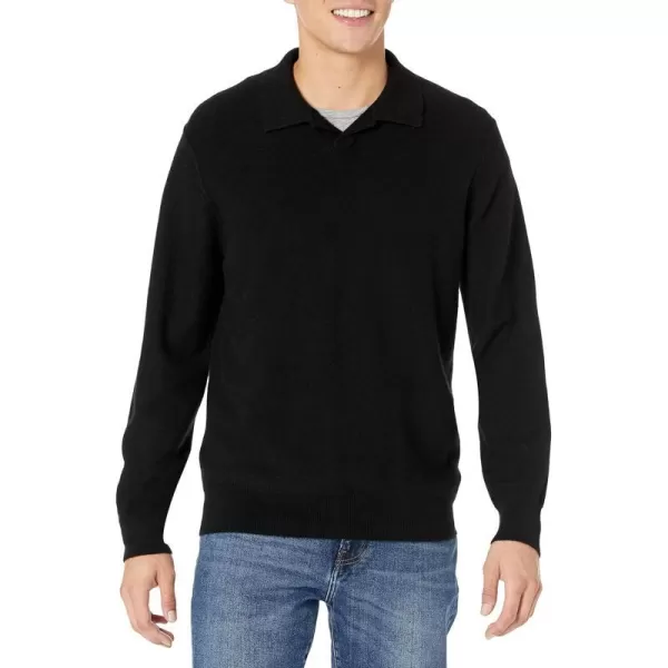 Vince Mens Boiled Cashmere Johnny CollarBlack