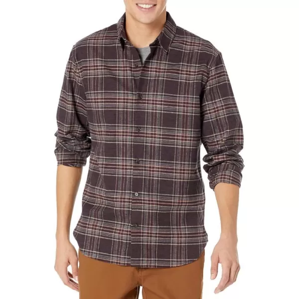 Vince Mens Cabrillo Plaid LSDk Deep Wine