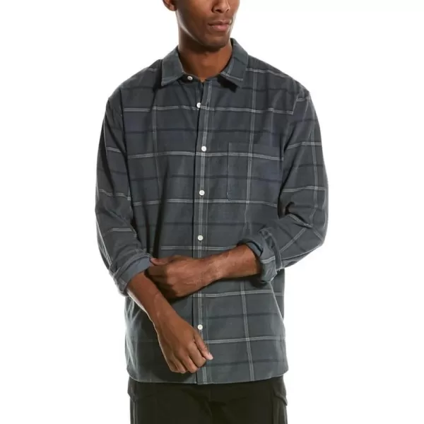 Vince Mens Corduroy Plaid LSEucalyptus