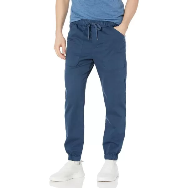 Vince Mens Garment Dye Canvas JoggerDk Brisk Blue