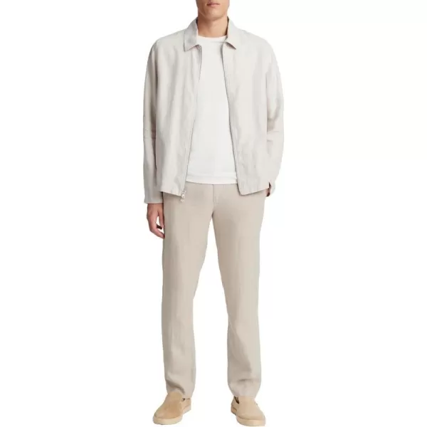 Vince Mens Hemp Zip Up JacketSoft Clay