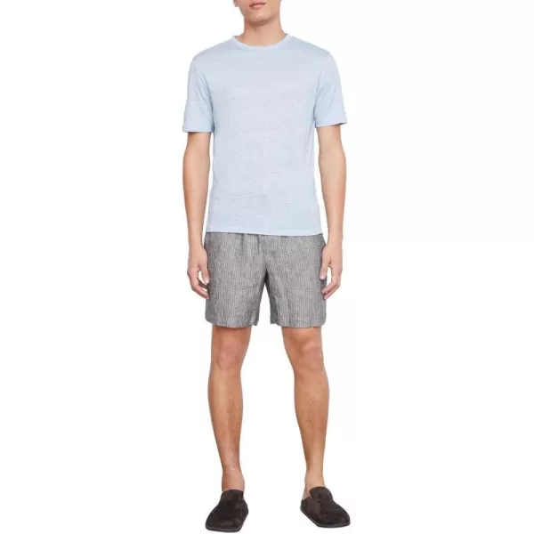 Vince Mens Linen SS CrewMoonmist