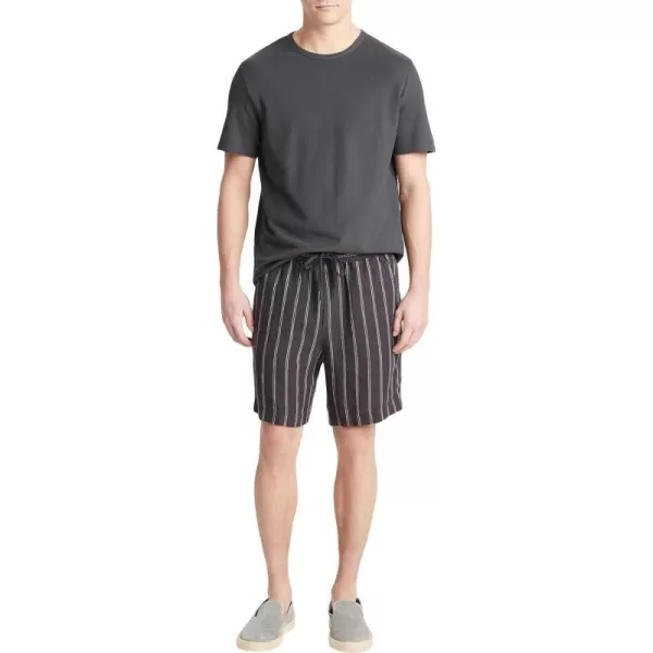 Vince Mens MOONBAY Stripe Short Soft BlackLT Soft Black LargeVince Mens MOONBAY Stripe Short Soft BlackLT Soft Black Large