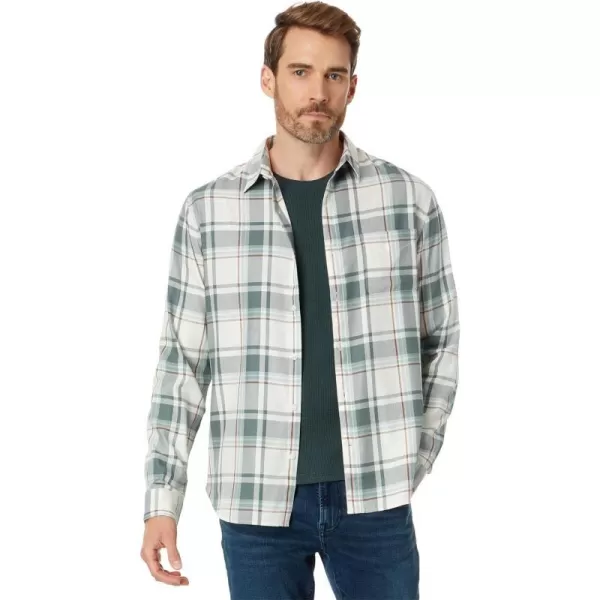 Vince Mens Manchester Plaid LSBoneDusty Teal