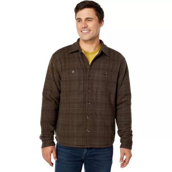 Vince Mens Plaid Sherpa Shirt JKTFrogWet Ceder