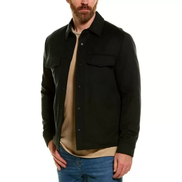 Vince Mens Quilted OvershirtEvergreen