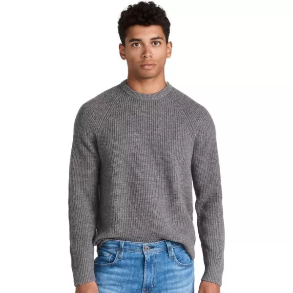 Vince Mens Raglan Rib CrewMed H Grey