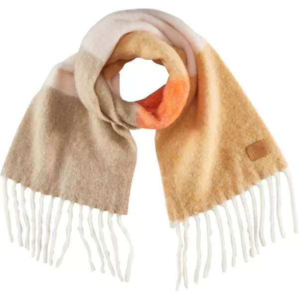 Vince Womens Brushed Oversized Alpaca Striped ScarfCoral