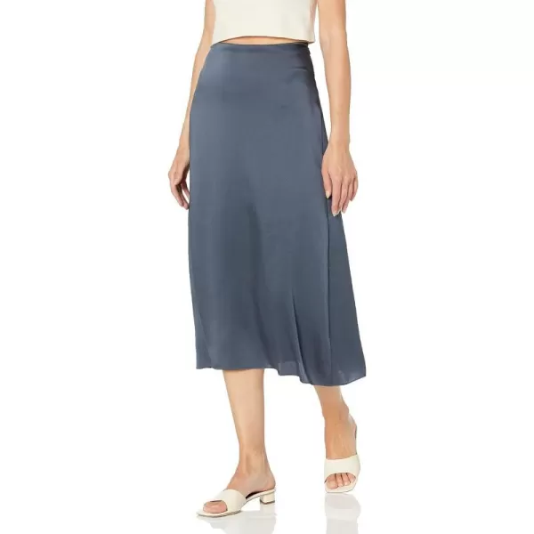 Vince Womens Draped Slip SkirtDark Marina