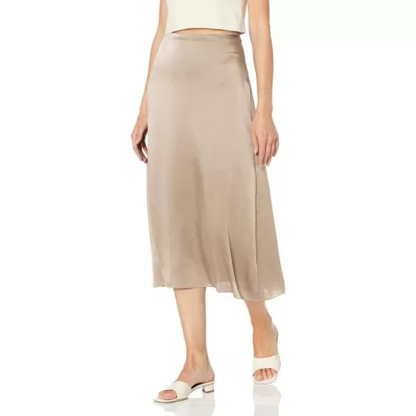 Vince Womens Draped Slip SkirtFennel