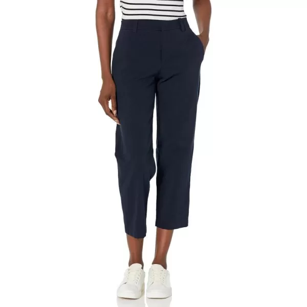 Vince Womens Mid Rise Washed Cotton Crop PantCoastal