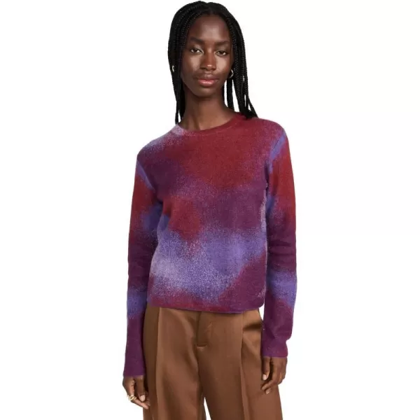 Vince Womens Ombre Jacquard Crew SweaterLily Stone Combo