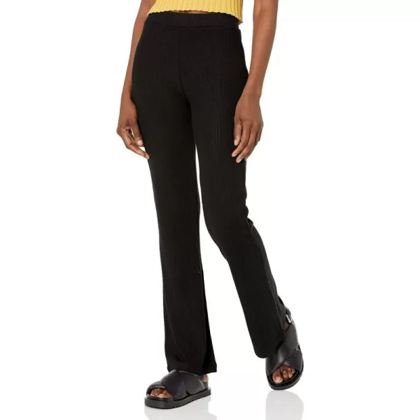 Vince Womens Rib Flared PantBlack