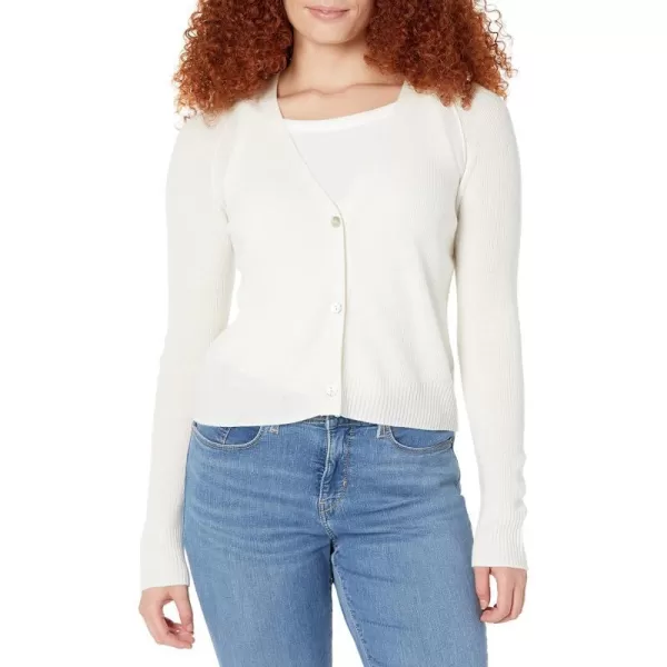 Vince Womens Ribbed Raglan CardiganOffwhite