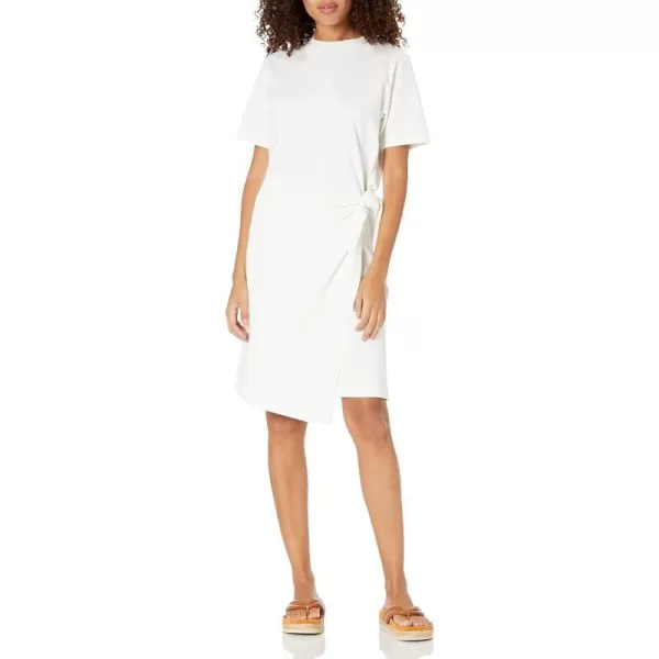 Vince Womens SS Side Tie DressOffwhite