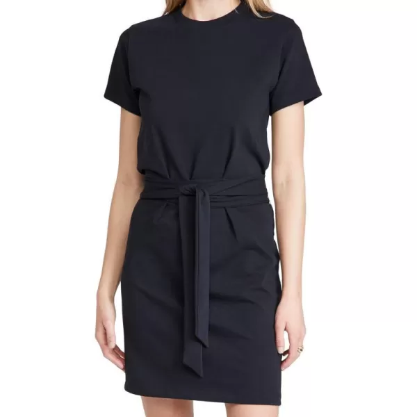 Vince Womens Short Sleeve Dress with Tie WaistCoastal