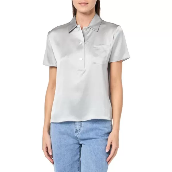 Vince Womens Short Sleeve PoloLunar Dust