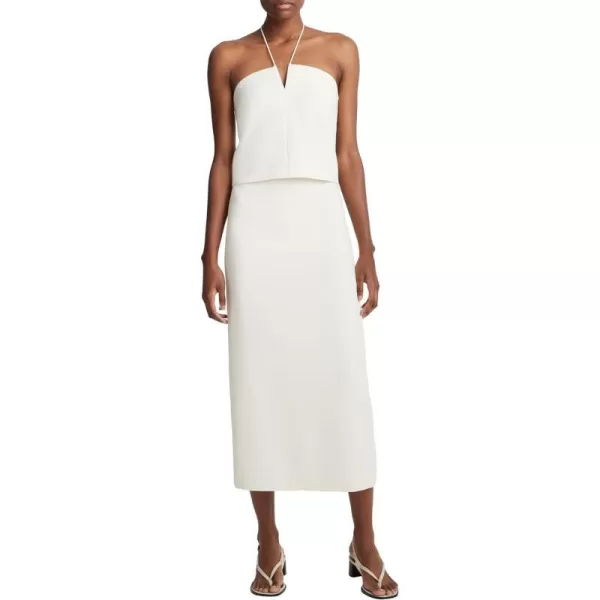 Vince Womens Slit Neck Halter TopOffwhite