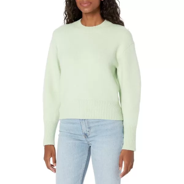 Vince Womens Wide Sleeve Crew Neck SweaterVerdite