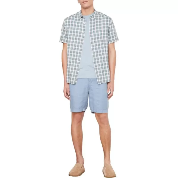 Vince mens Cannes Plaid SSCannes Plaid SSTeal Pool