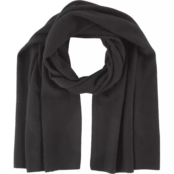 Vince womens Boiled Cashmere Clean Edge Knit ScarfBlack