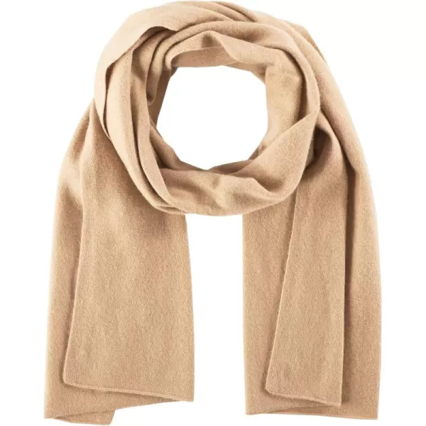 Vince womens Boiled Cashmere Clean Edge Knit ScarfCamel