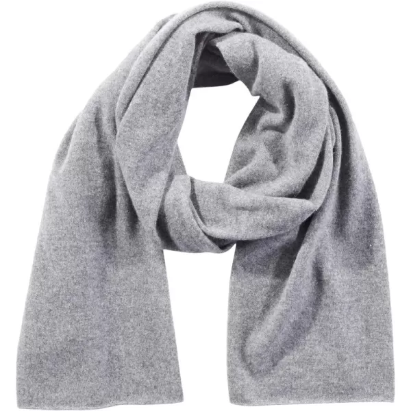 Vince womens Boiled Cashmere Clean Edge Knit ScarfMed Heather Grey