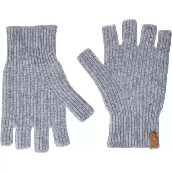 Vince womens Boiled Cashmere Fingerless Rib Knit GloveGrey