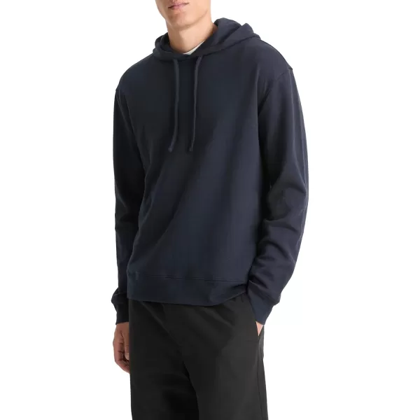 Vince Mens Double Face Pullover HoodieCoastalUltramarine