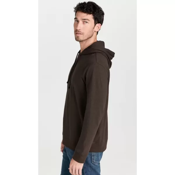 Vince Mens Double Face Pullover HoodieNight MossEmerald Bay