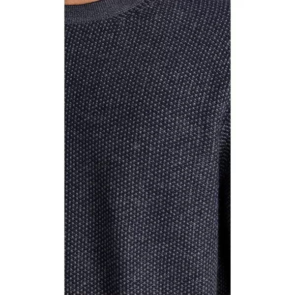 Vince Mens Geo Jacquard Crew SweaterCoastalMed H Grey