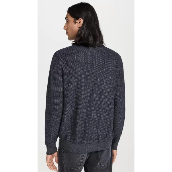 Vince Mens Geo Jacquard Crew SweaterCoastalMed H Grey