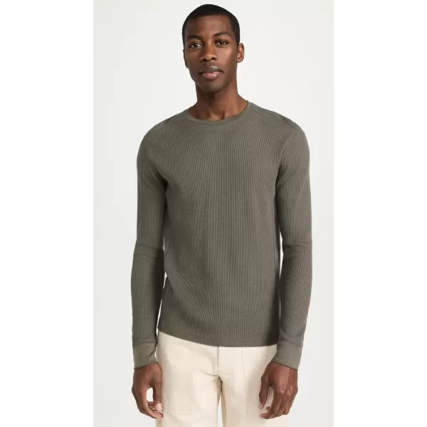 Vince Mens Long Sleeve Thermal Crew TeeCarrillo Green