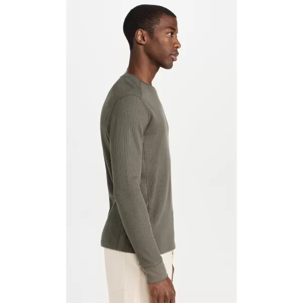 Vince Mens Long Sleeve Thermal Crew TeeCarrillo Green