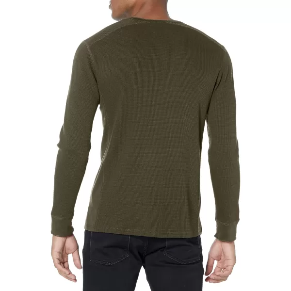 Vince Mens Long Sleeve Thermal Crew TeeMoss Green