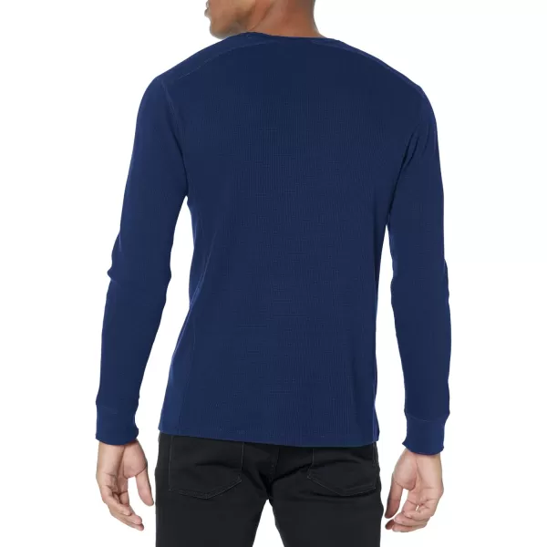 Vince Mens Long Sleeve Thermal Crew TeeRoyal Blue