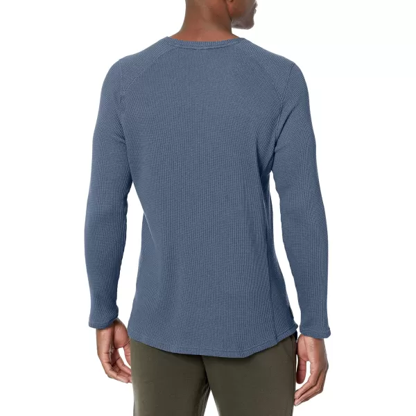 Vince Mens Long Sleeve Thermal Crew TeeSpruce Blue