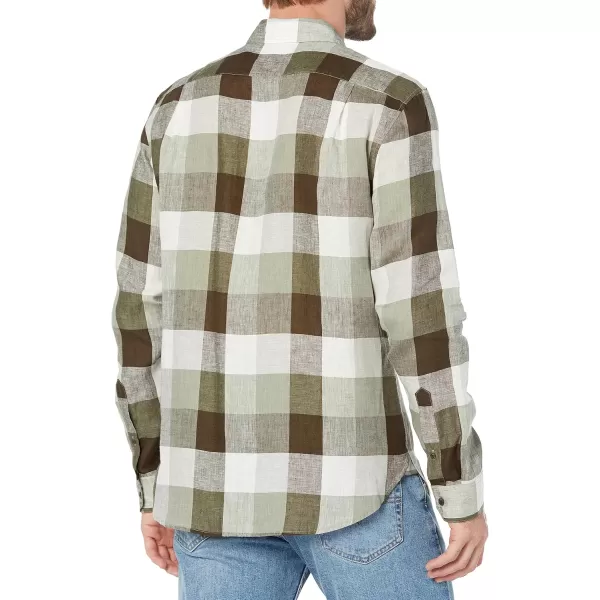 Vince Mens Madrid Buffalo Plaid LSSageOff White