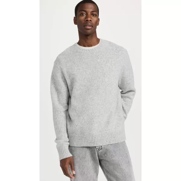 Vince Mens Melange Crew SweaterLt H Grey